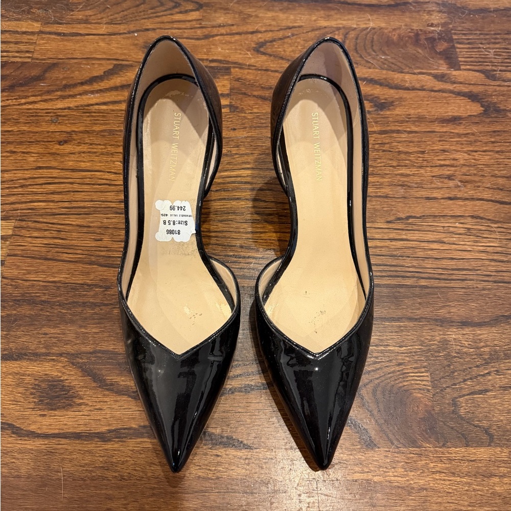 Stuart Weitzman Black Patent Heels